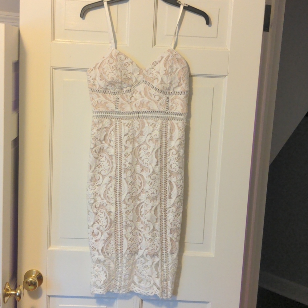 White lace dress